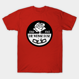 Antifascist T-Shirt - White Rose Resistance by Pr0metheus